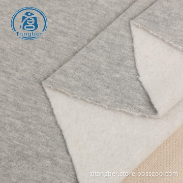 Knitted terry types plain fleece fabric for sweatershirts